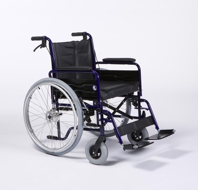 Кресло-коляска механическая с приводом от обода колеса с повышенной грузоподъемностью 28 double cross