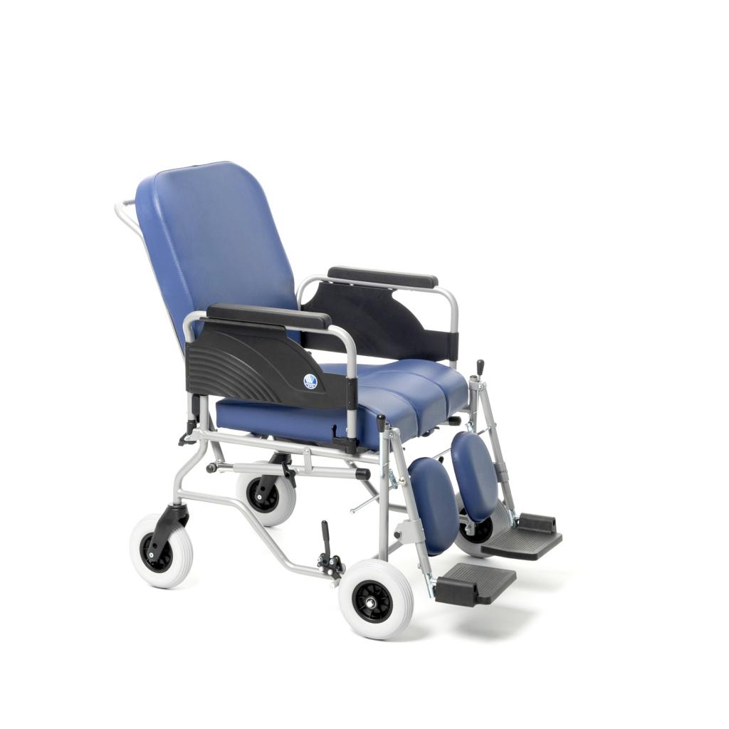 Кресло-коляска с санитарным оснащением пассивная на колесах 9302