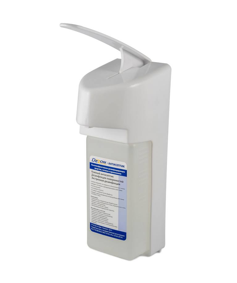 Механический локтевой дозатор для жидкого мыла и антисептика МДУ-07